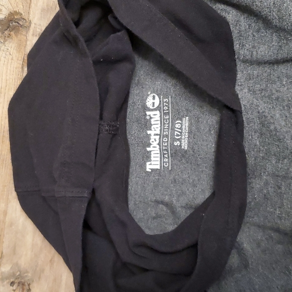 Timberland long sleeve hooded crew neck heavyweight knit top tshirt - Picture 5 of 7